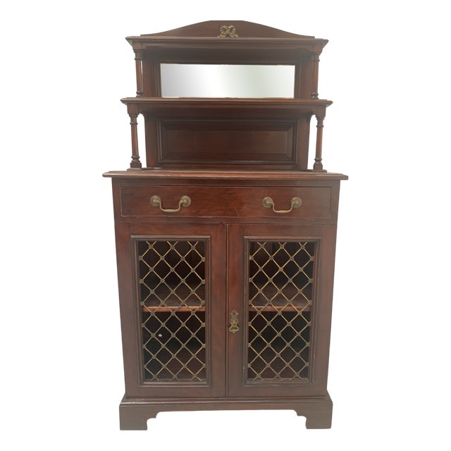 Empire Style Mahogany Cupboard For Sale