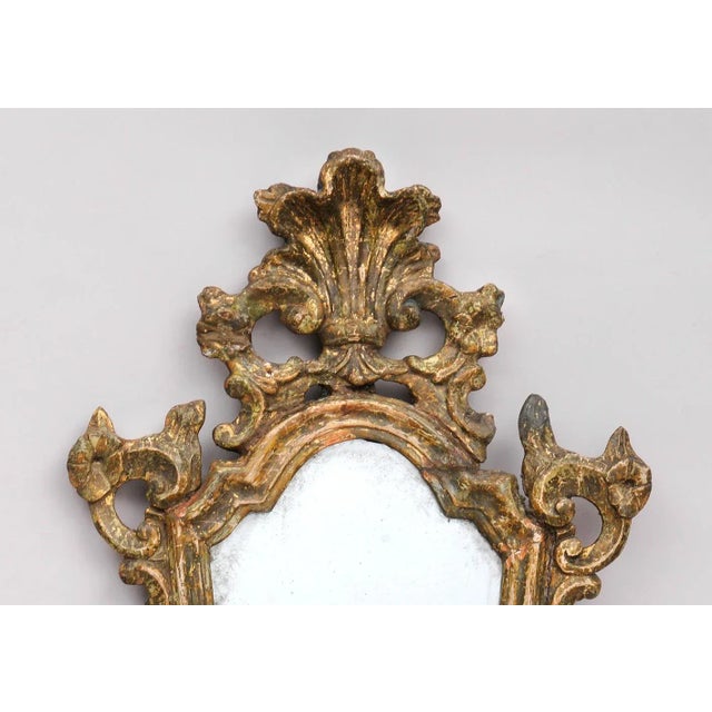Rococo Venetian Giltwood Mirror, 18th Century For Sale - Image 3 of 7