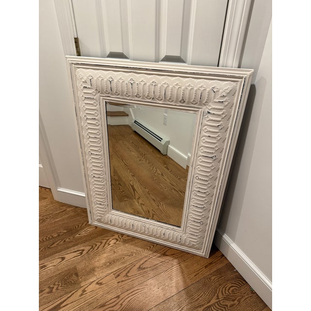 Distressed White Tin Mirror Paint in Annie Sloan Paint For Sale - Image 4 of 12