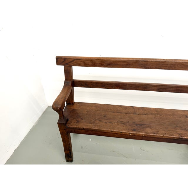 Oak Community Bench, 1900 For Sale - Image 17 of 18