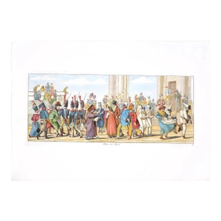 Carl Gustaf Hyalmar Morner - Rome, Piazza Del Popolo - Original Etching - 1820 For Sale