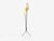 Metal 1950s Swedish Modern, Three-Light Floor Lamp, Metal, Beige Shades For Sale - Image 7 of 12