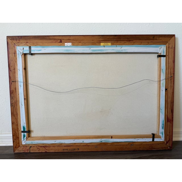 Late 20th Century Charley - Original Marine Oil Painting Tall Ship on Open Sea Nautical Seascape For Sale In Jacksonville, FL - Image 6 of 11