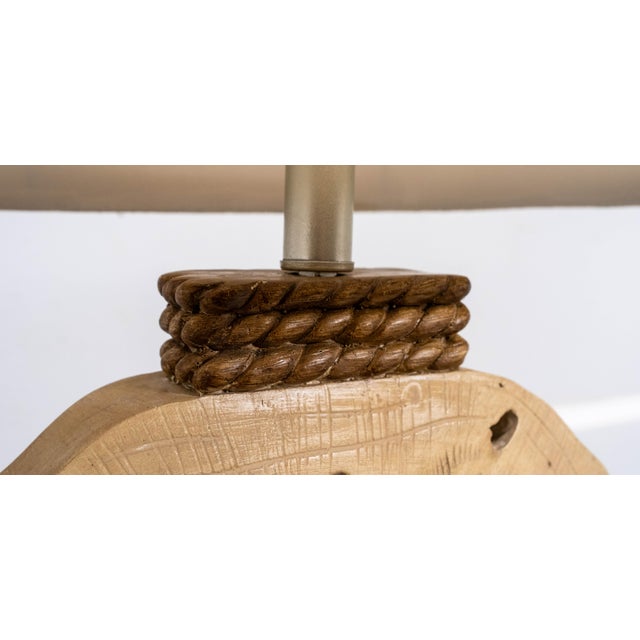 Pair of Sea Shore Beach Sand Dollar Rope Lamps W/ Shades For Sale - Image 11 of 15