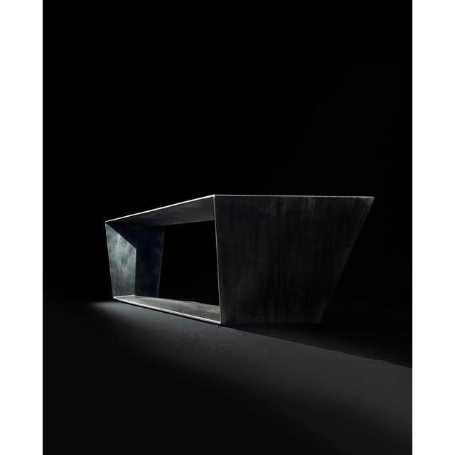 Noaxis Bench in Aluminium by Orfeo Studio For Sale - Image 4 of 12