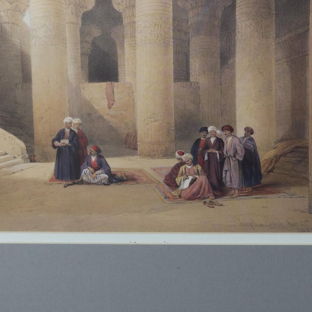 Mid 19th Century Pair Antique Prints of The Hypaethral Temple at Philae & Esneh C1855 For Sale - Image 5 of 12