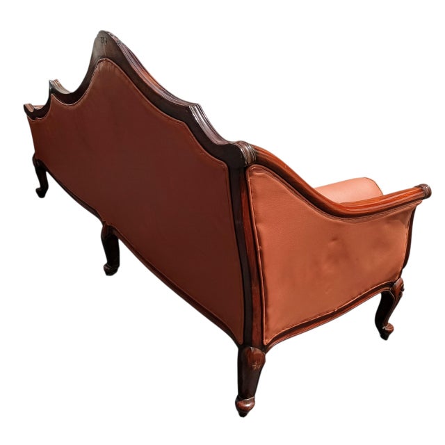 Experience Royal Comfort With This Imported Premium Leather Chaise Lounge Sofa by Hayat Furniture For Sale - Image 12 of 12