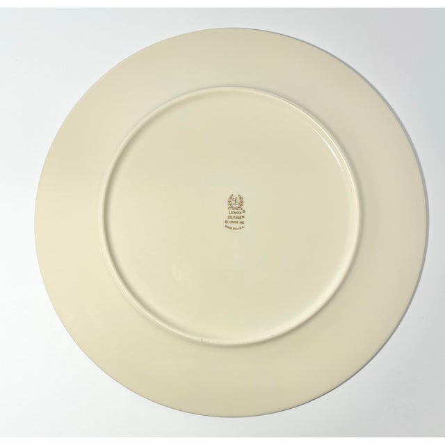 Lenox Lenox “Solitaire” Bone China Dinner Plates - Set of 6 For Sale - Image 4 of 5