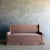 Mid-Century Modern Brussels Slip Covered Settee Bench For Sale - Image 3 of 9