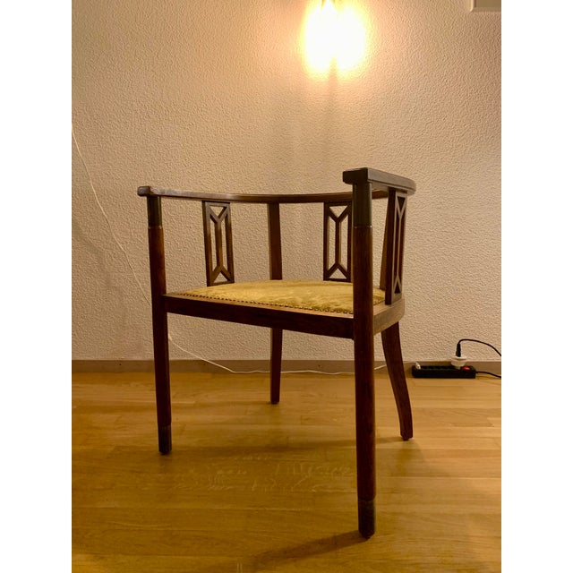 Art Nouveau Armchair in the style of Koloman Moser, 1890s For Sale - Image 10 of 14