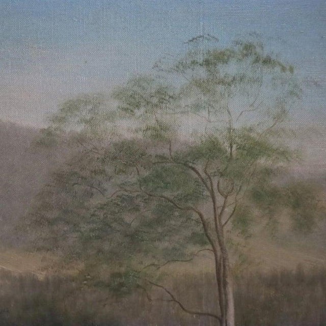 The Hudson River School Hudson River School Oil on Canvas Landscape Painting by Gregory Hollyer C1900 For Sale - Image 3 of 10