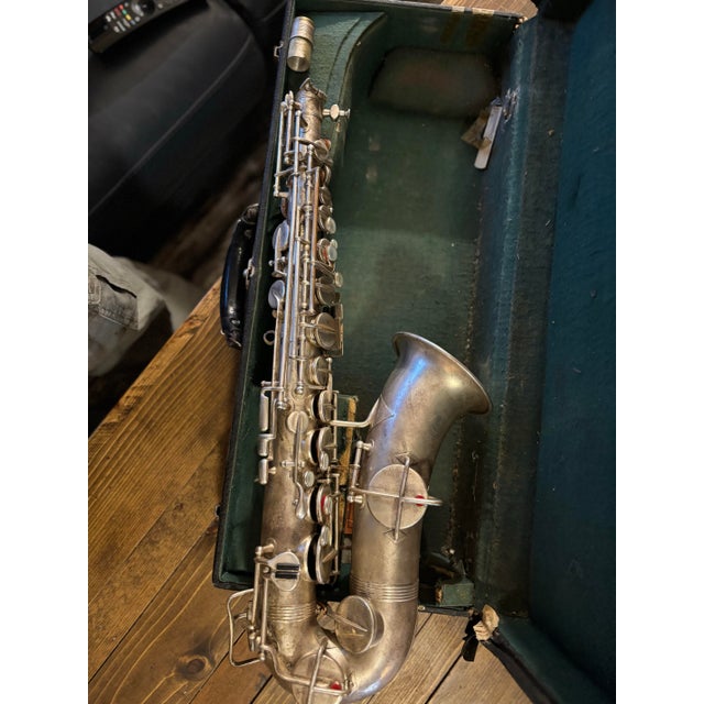 Wurlitzer Vintage Silver Plated Wurlitzer Low Pitch Alto Saxophone For Sale - Image 4 of 6