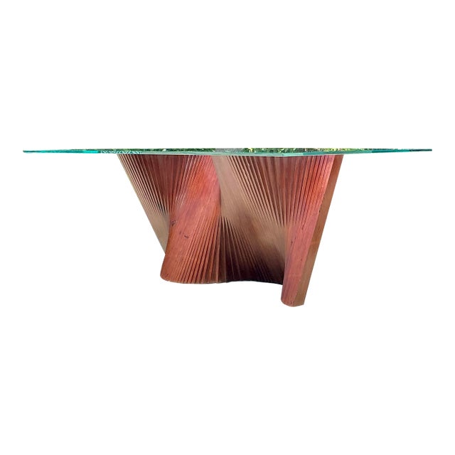 Vintage Boho Kenneth Cobonpue Wave Dining Table For Sale
