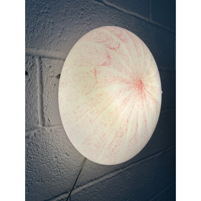Pink Pink Murano Glass Wall Lamp from La Murrina, 1980s For Sale - Image 8 of 11