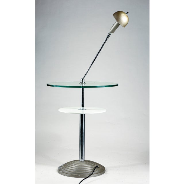 Reading Table with Articulated Lamp by Daniela Puppa and Franco Raggi for Fontana Arte, 1988 For Sale - Image 4 of 13