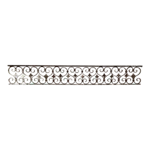 Single Horizontal Wrought Iron Wall Hanging