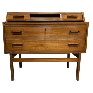 Teak Secretaire by Arne Wahl Iversen for Vinde Møbelfabrik, 1960s For Sale