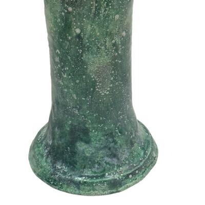Moroccan Moroccan Tamegroute Glazed Candlestick Holder For Sale - Image 3 of 5