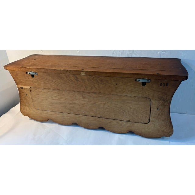 Wood Vintage French Coat or Pot Rack With Bonus Shelf For Sale - Image 7 of 9