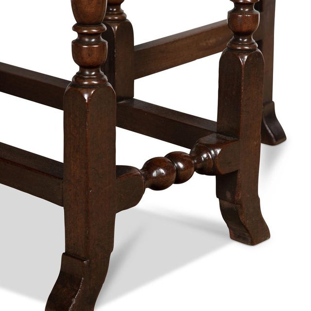 Wood Geo II Walnut Drop Leaf Dining Table, 1740 For Sale - Image 7 of 12