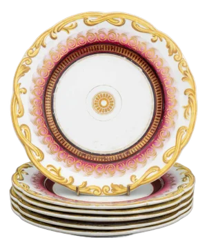 Limoges Porcelain Plates, 6
