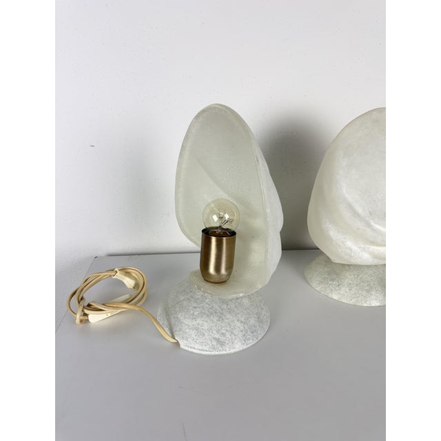 Vintage Murano Glass Bedside Lamps, 1980s, Set of 2 For Sale - Image 7 of 11