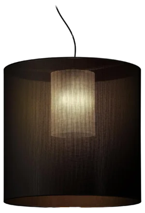 Black Moaré L Pendant Lamp by Antoni Arola