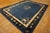 Chinese 1920s Antique Blue Medallion Oriental Chinese Peking Hand Knotted Rug For Sale - Image 3 of 12