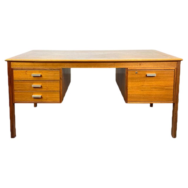 Swedish Rosewood Desk, 1970s For Sale