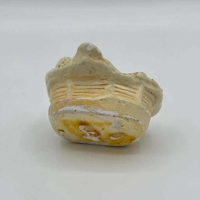 Vintage Composition Nativity Baby Jesus in Manger – Primitive European Christmas Décor For Sale - Image 4 of 5