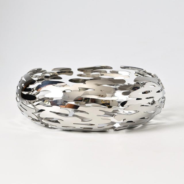 Stainless Steel Barknest Bowl by Boucquillon and Maaoui for Alessi, 2000s, in Very Good conditions. Designed from 2000...