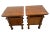 1990s 1990s Pair of Craftsman Mission Style Nightstands Side Tables Bottom Cabinet Center Shelf For Sale - Image 5 of 11