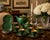 Vintage Carlton Ware "Vert Royale" English Tea & Coffee Service for Six Elegant vintage Carlton Ware "Vert Royale" tea and...