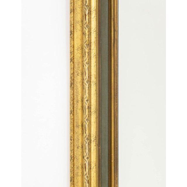 Modern Green Painted and Giltwood Framed Mirror For Sale - Image 3 of 7