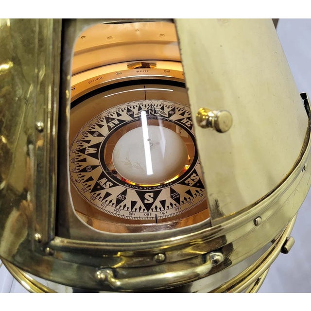 Wood Yacht Binnacle by Kevin Hughes For Sale - Image 7 of 9