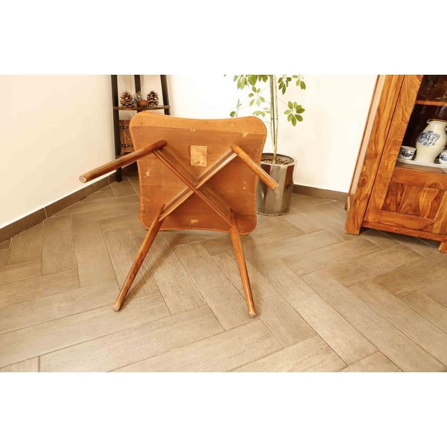 Wood Cloverleaf Coffee Table from Cesky Nabytek, 1960s For Sale - Image 7 of 12