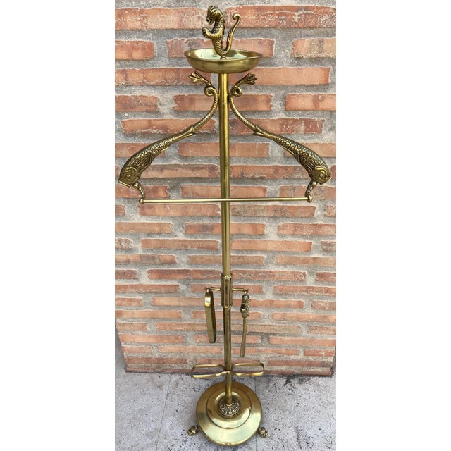 Bronze and Brass Valet Stand Dressboy, 1940s For Sale - Image 18 of 18