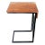 Live Edge Acacia Wood Side Table With Black Iron Frame Electrical Usb Outlets For Sale
