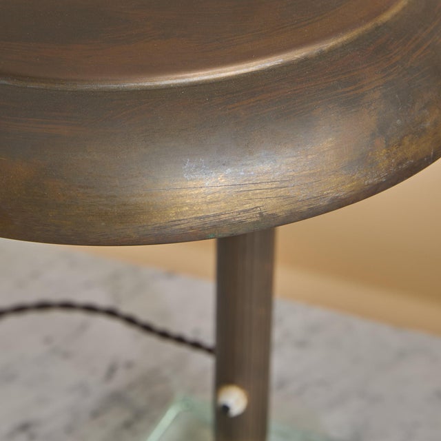 1940s Italian Modernist Table Lamp Attributed to Pietro Chiesa for Fontana Arte For Sale - Image 10 of 11