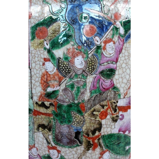 Large Canton Crackled Porcelain Baluster Vase, China, 19th Century For Sale - Image 12 of 18