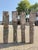 Antique French Farmhouse Turn Carved Wooden Spindle Balusters with Attractive Authentic Weathered Patina. Great to be...