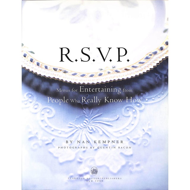 "r.s.v.p.: Menus for Entertaining From People Who Really Know How" 2000 Kempner, Nan For Sale In New York - Image 6 of 10