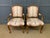 A charming pair of early 20th century French walnut armchairs, or fauteuils. Well constructed in solid walnut and...