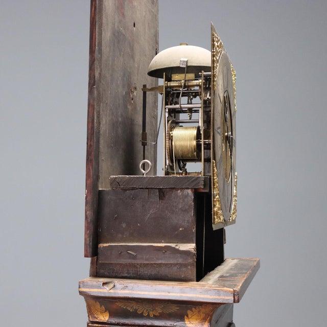 Brown Vintage Grandfather Clock by Francis Robinson For Sale - Image 8 of 16