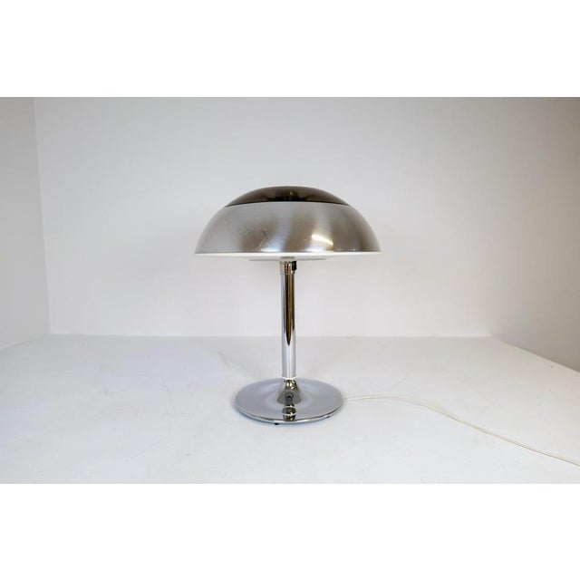 Large Space Age Chrome Table Lamp from Fagerhults, Sweden, 1970s For Sale - Image 3 of 18