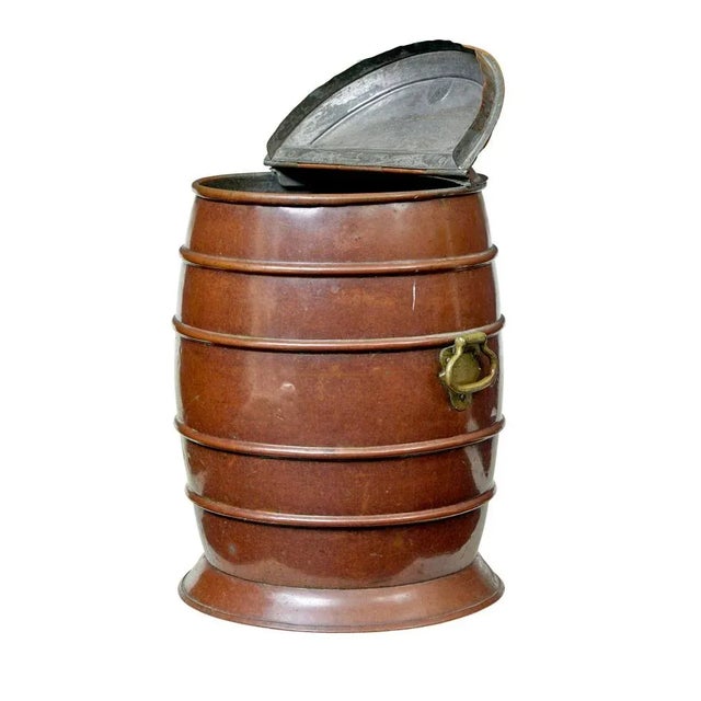 Late 19th Century 19th Century Copper and Brass Water Barrel, 1870s For Sale - Image 5 of 9