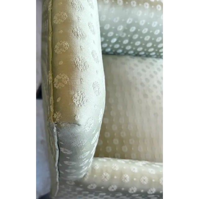 Regency Deep Seated Howard and Sons Style Library Arm Chair For Sale - Image 9 of 10