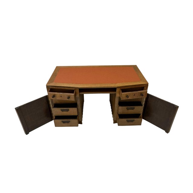 Art Deco Amsterdam School Desk by Hildo Krop for the Brothers Monsieur Steenwijk, 1920s For Sale - Image 11 of 17