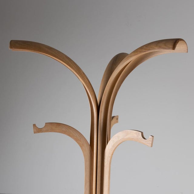 Wood Coat Stand by Giovanni Offredi for Crassevig, 1970 For Sale - Image 7 of 11