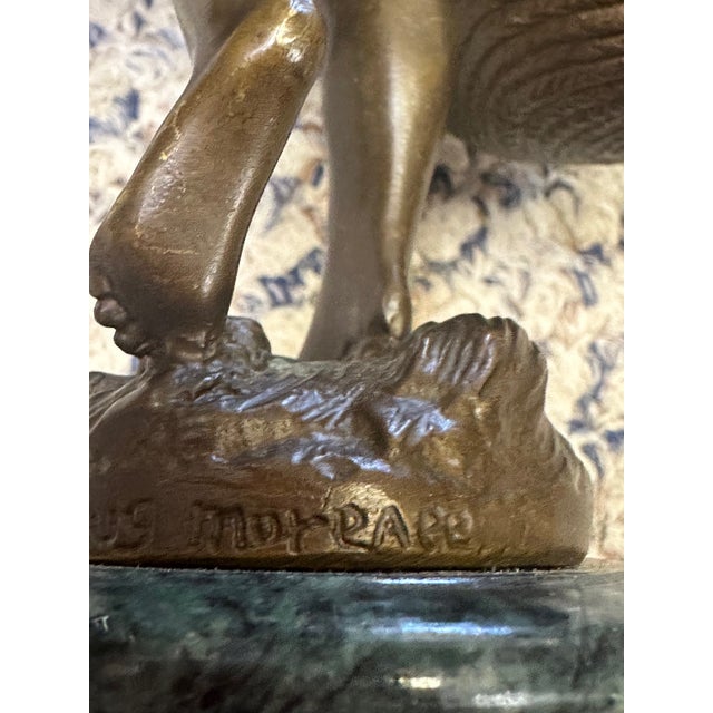 Small Bronze Sculpture of Young Boy With Baskets For Sale - Image 13 of 14